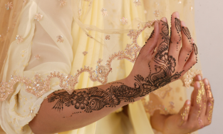 Gulab mehandi art, Bangalore